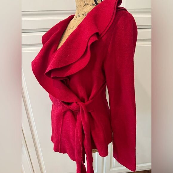 Katherine Barclays 100% Wool red jacket - Picture 2 of 7